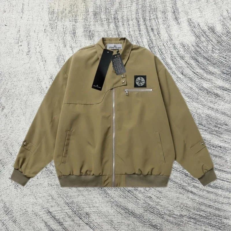 Stone Island Zip-Up Jacket Compass Logo — A15