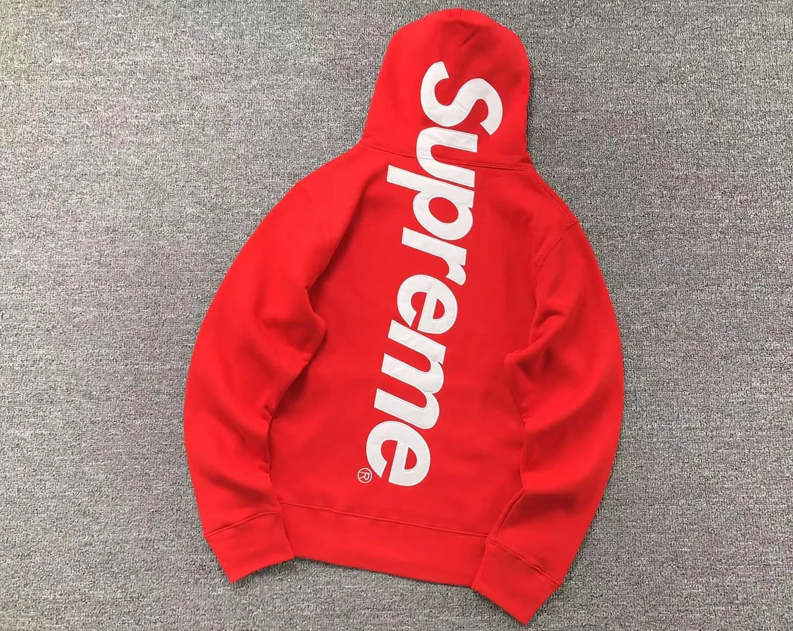 Supreme Logo Sweatpants White Box Logo — E550#红色