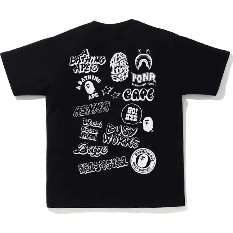 BAPE Graphic Tee Busy Works Collab