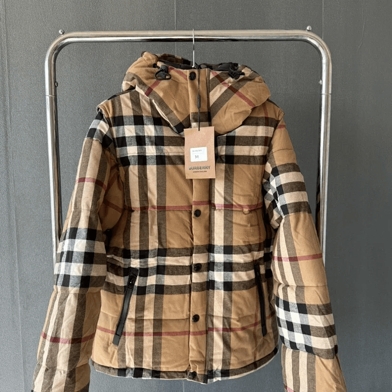 Burberry Puffer Jacket Checkered Lining — 6