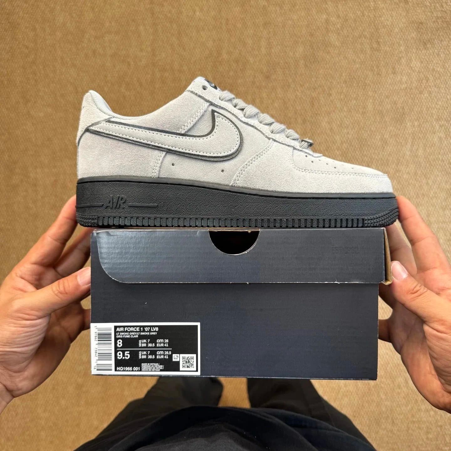 Nike Air Force 1 '07 LV8 Low LT Smoke Grey/lt Smoke Grey