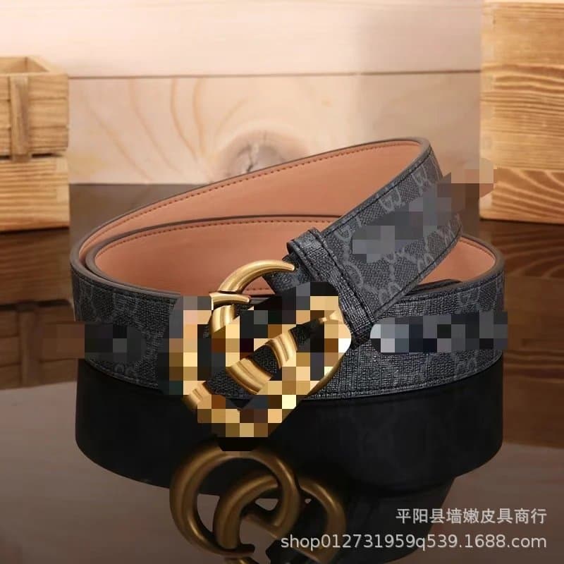Gucci Horsebit 1955 Belt GG Supreme Canvas — 布纹黑色GG古金扣