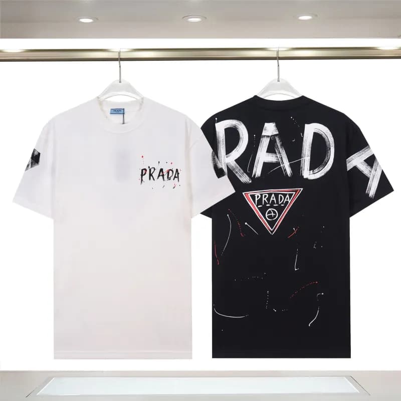 Prada Logo T-Shirt Mini Triangle — 913 black