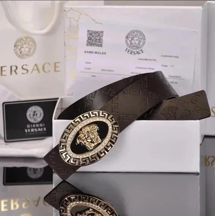 Versace Medusa Belt Greca Pattern — 27