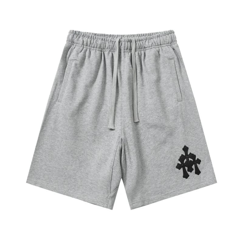 Chrome Hearts Logo Shorts Hearts Cross Embroidery