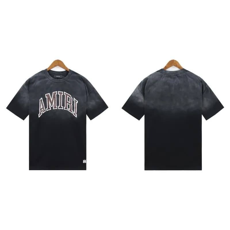 Amiri Arch Logo Tee Acid Wash