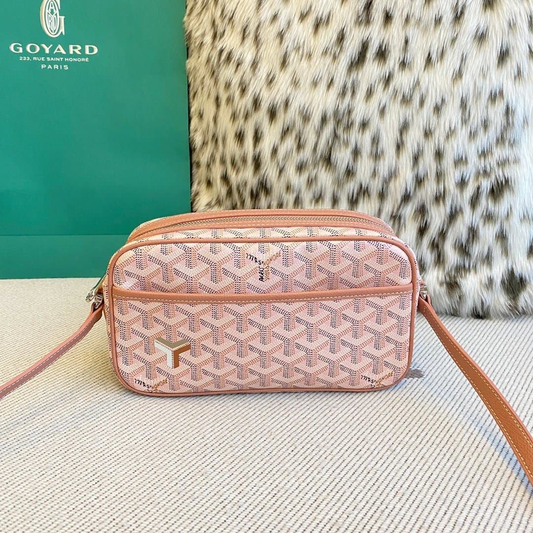 Goyard St. Louis Pouch Classic Chevron — 珠光 粉