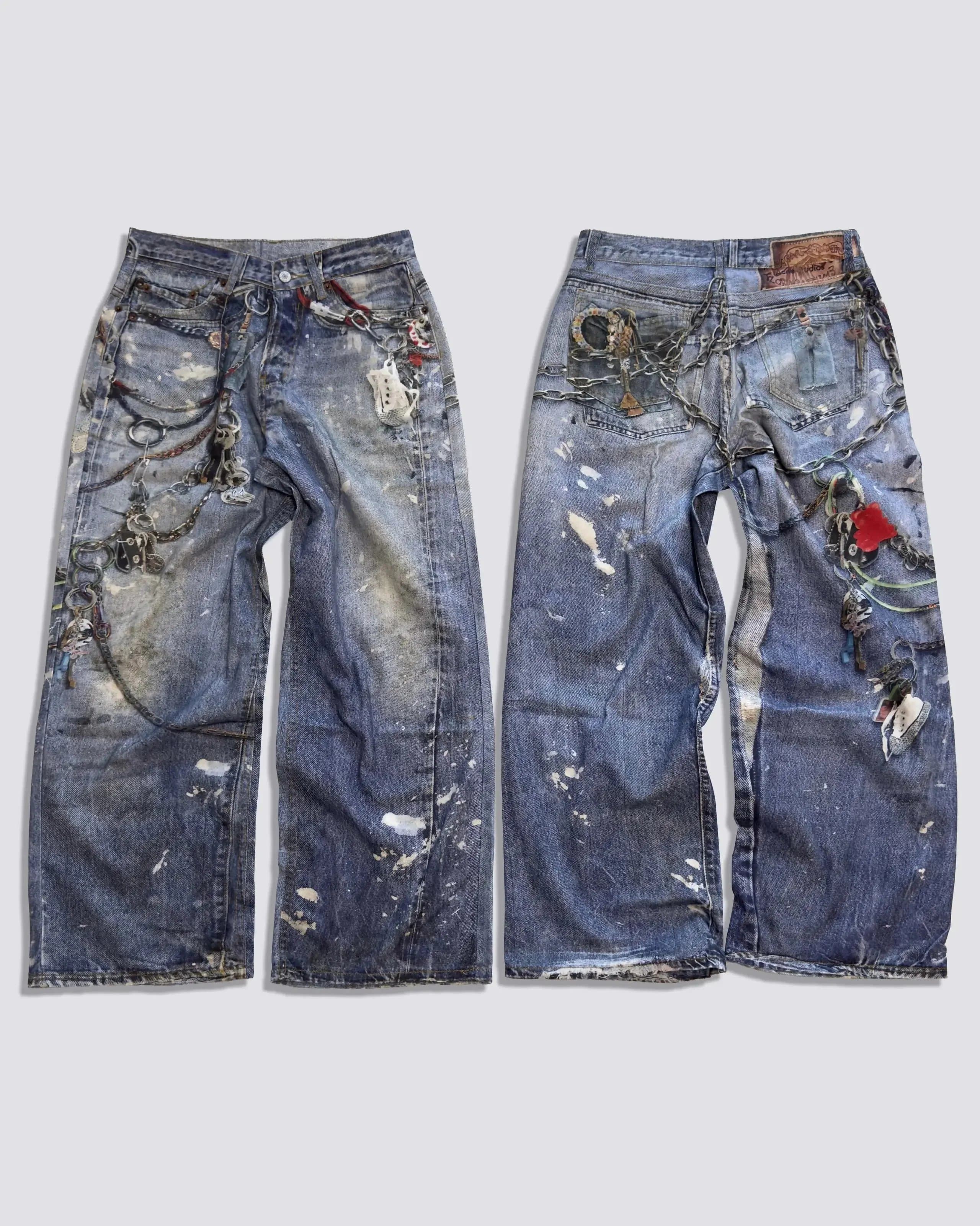 Levi's 501 Jeans Paint Splatter — 10