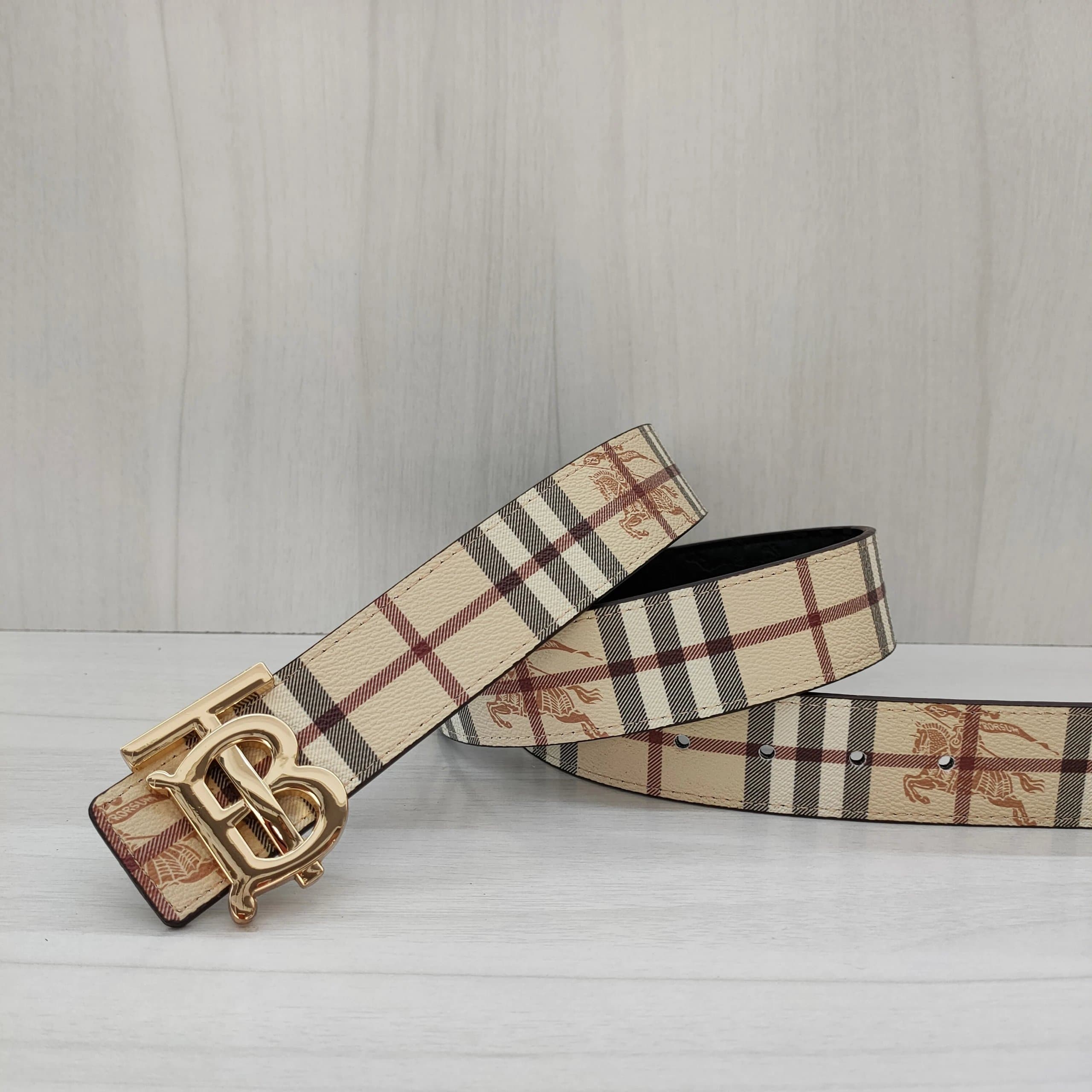 Burberry TB Logo Belt Checkered Monogram — 090905011-11