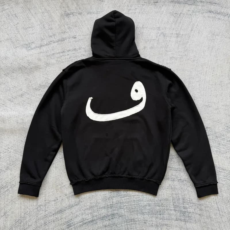 Human Made Hooded Sweatshirt Smile Logo — 黑色