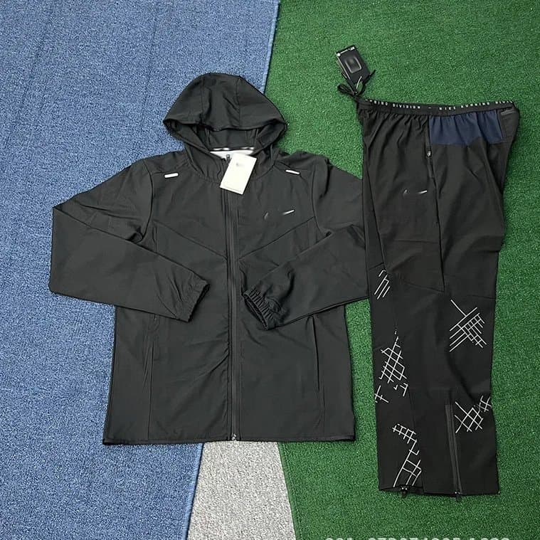 Nike Windrunner Jacket & Joggers Set Black — 黑色(2201黑色+7505黑色)