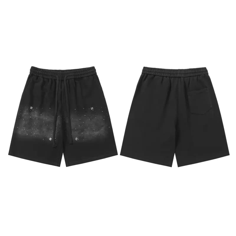 Chrome Hearts Drawstring Shorts Galaxy Print