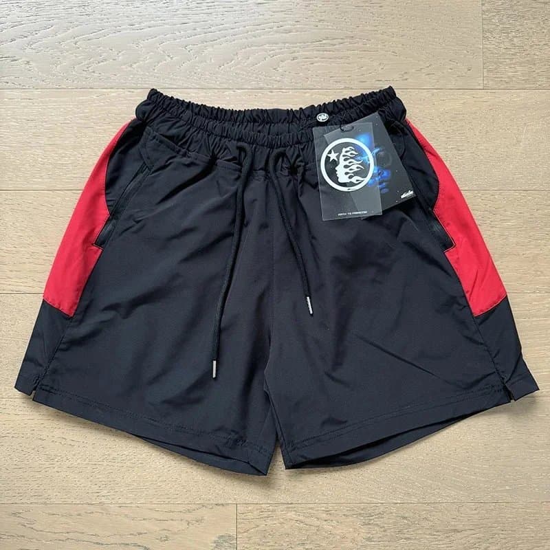 Hollister Drawstring Shorts Logo Print — 30