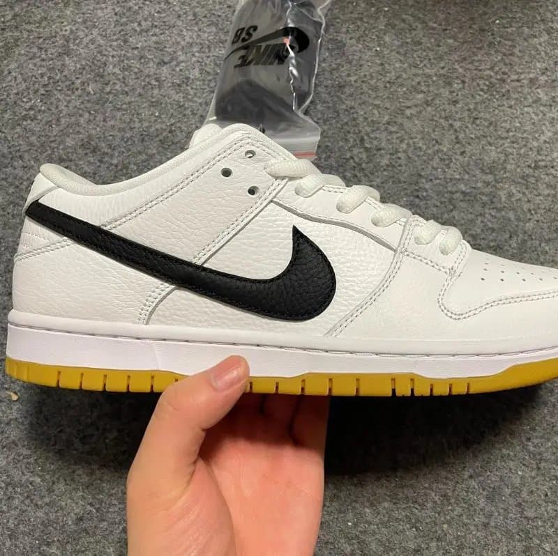 Nike Dunk Low Pink Orange — White gum
