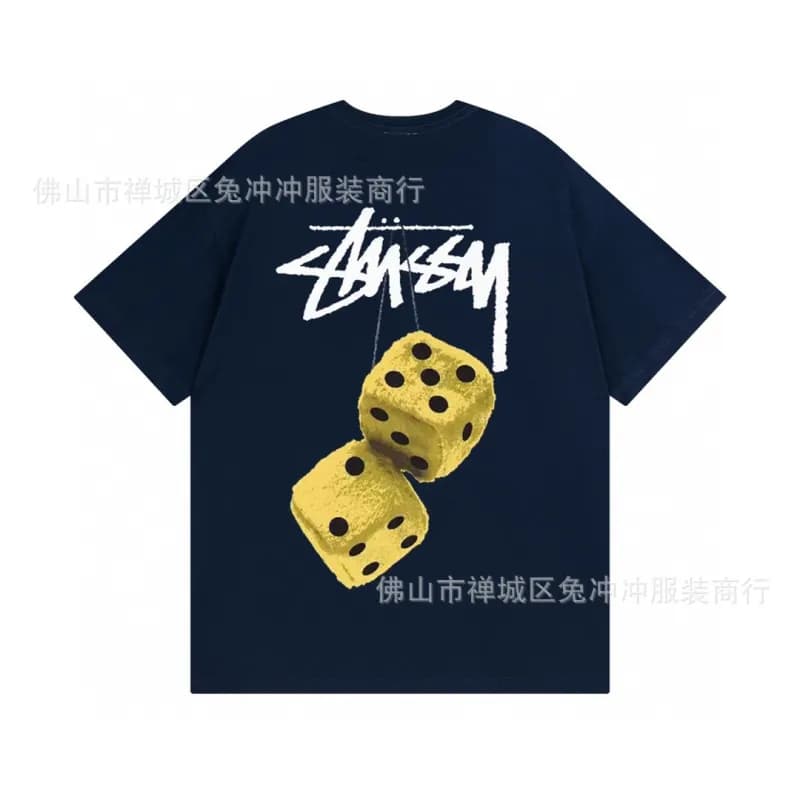 Stüssy Dice Graphic Tee Yellow Dice Print