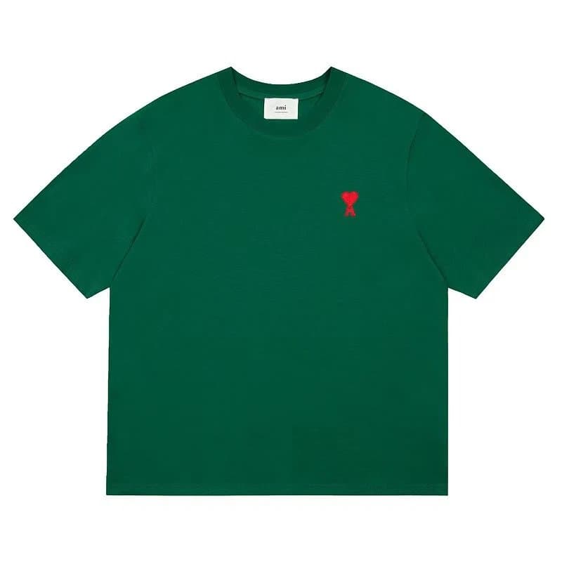 AMI Paris Cotton T-Shirt Heart Logo