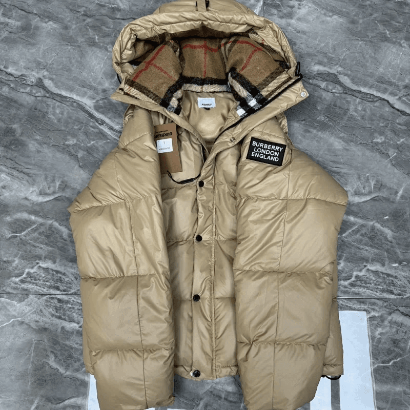 Burberry Puffer Jacket Checkered Lining — 4