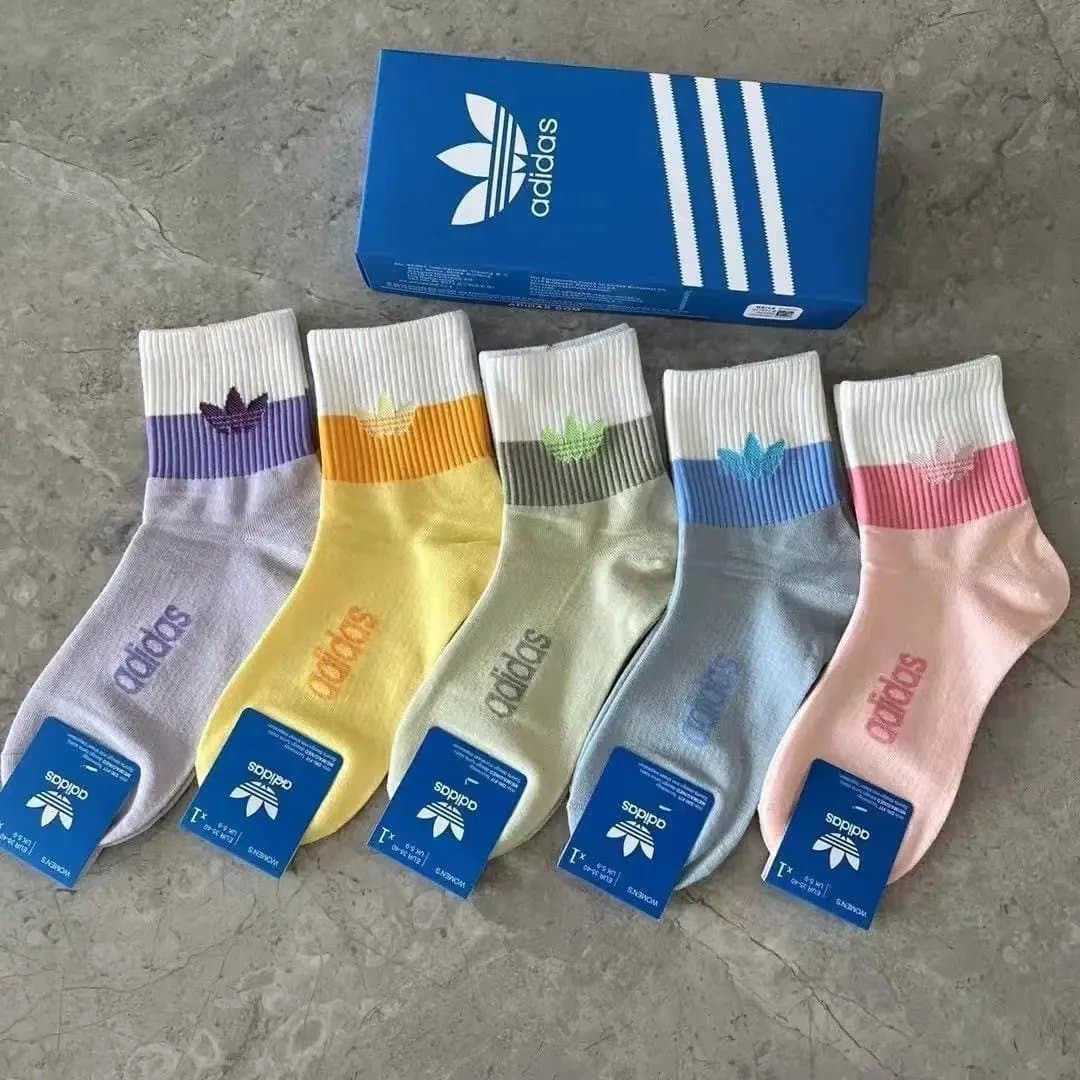 Adidas Trefoil Crew Socks Multi-Color Pack