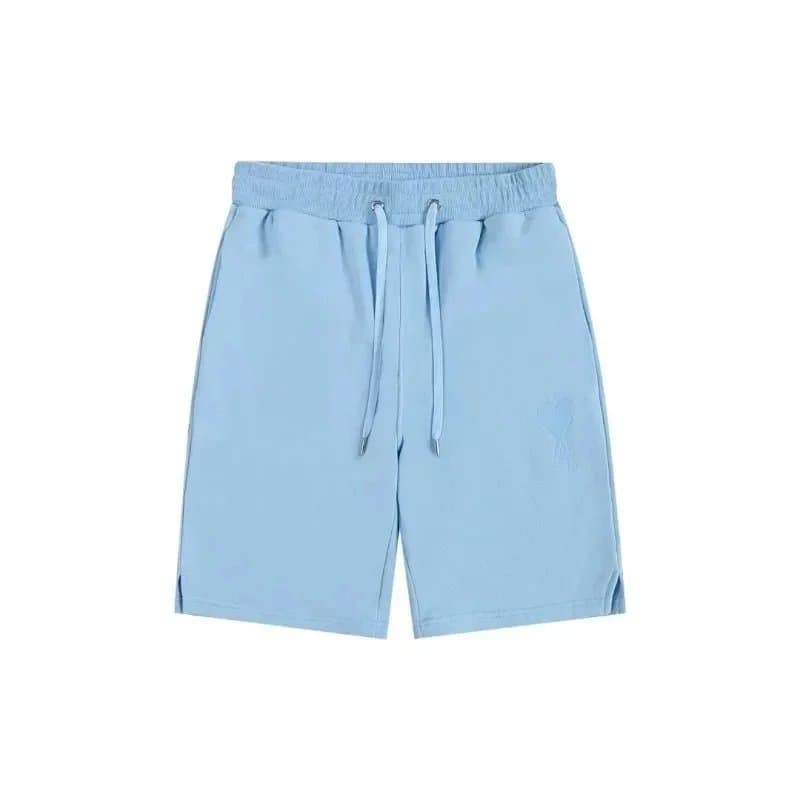 Maison Kitsuné Heart Logo Shorts Heather Grey — 020120005
