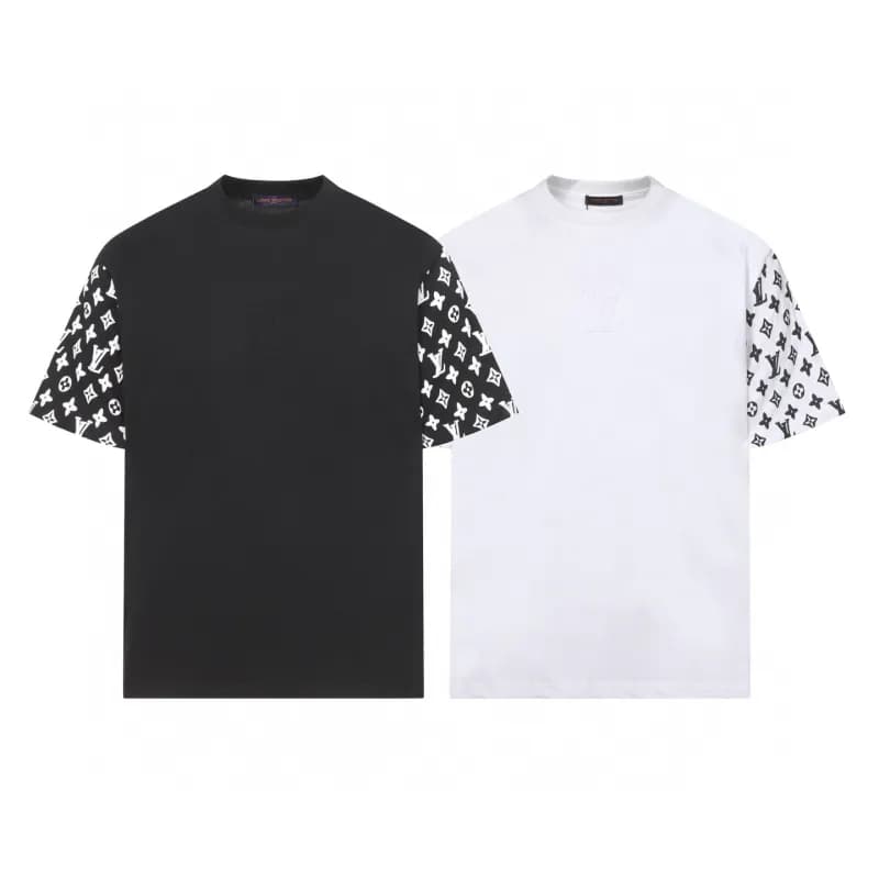 Louis Vuitton Monogram Sleeve T-Shirt Contrast Sleeve