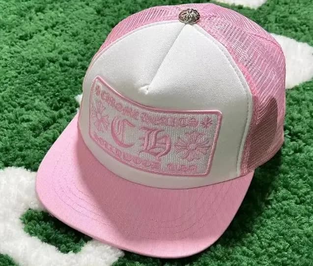 Chrome Hearts Trucker Hat Triple Cross — 平C粉色（CD粉）