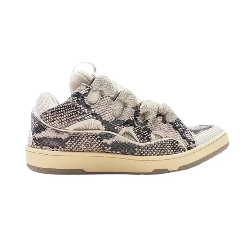 Sacai LDWaffle Multi-Strap — Beige Python