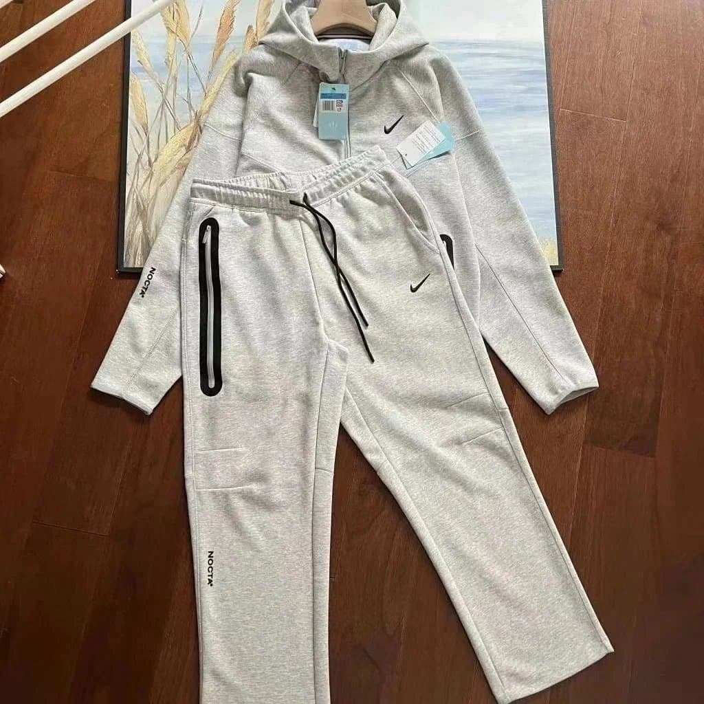 Nike Tech Fleece Hoodie and Joggers Heather Grey