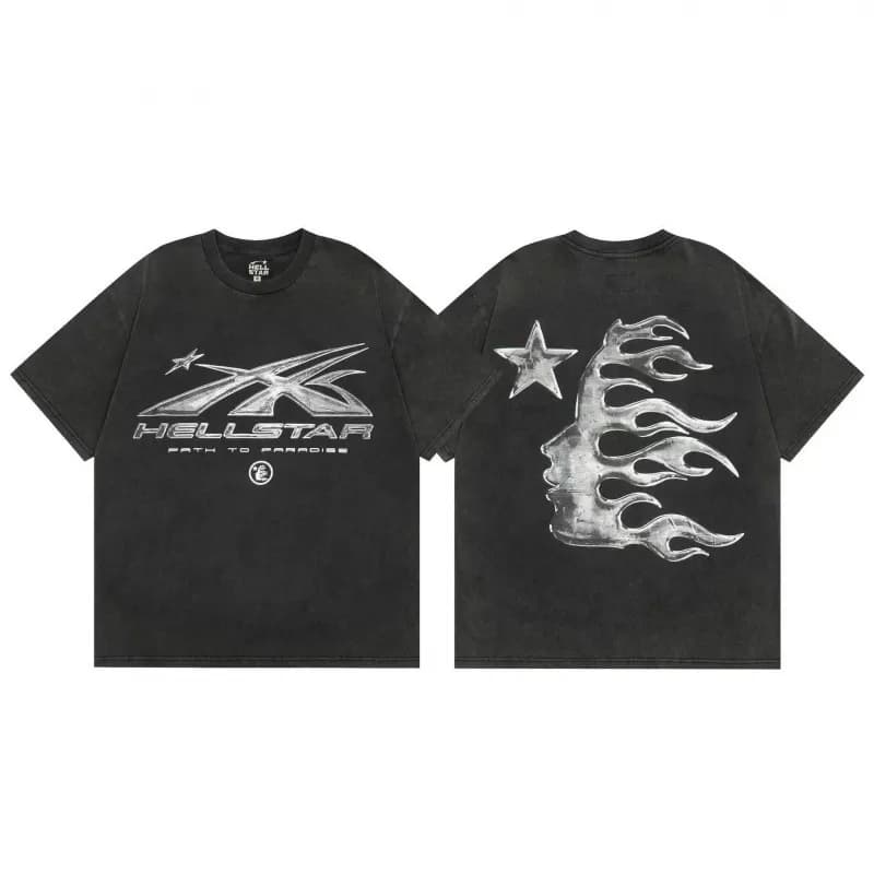 Hellstar Graphic Tee Alien Attack — 【280克优质】款式三六（黑色）