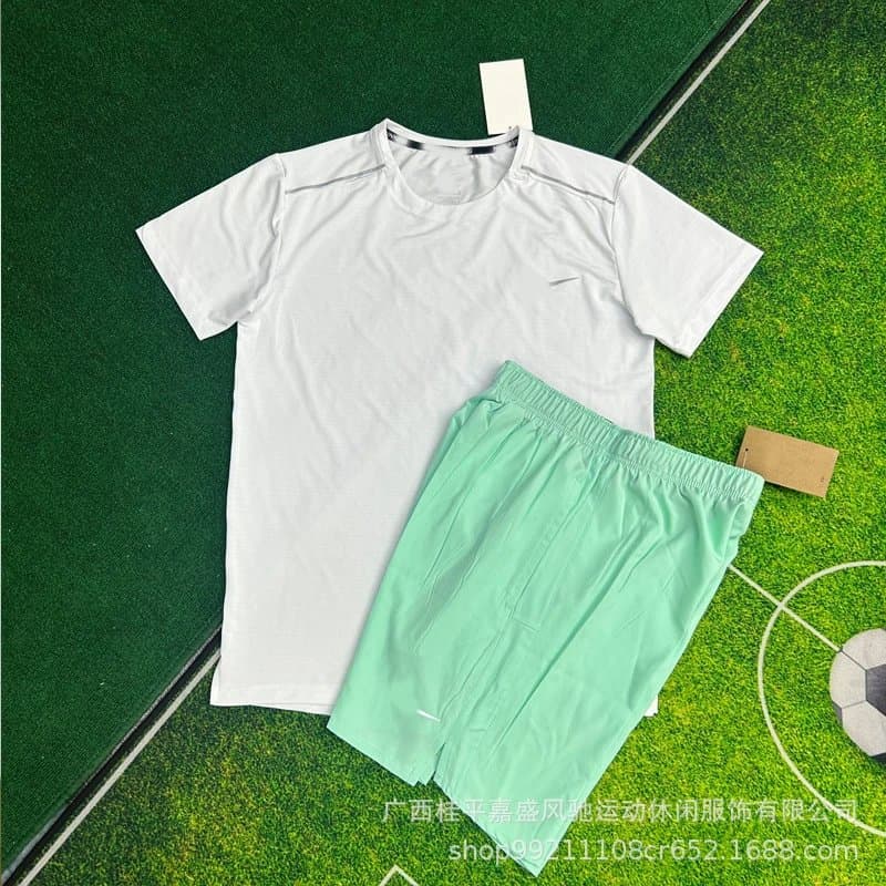 Nike Training Set Black — 水星条白色+218绿色