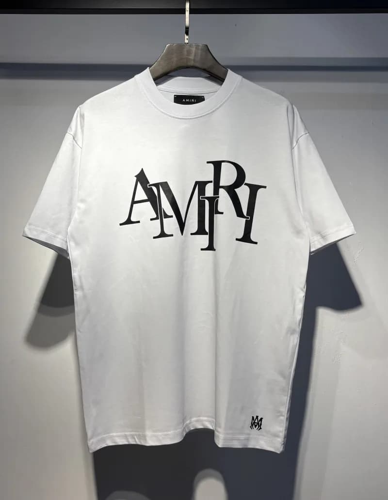 Amiri Short-Sleeve Shirt Distressed Plaid — 700 white