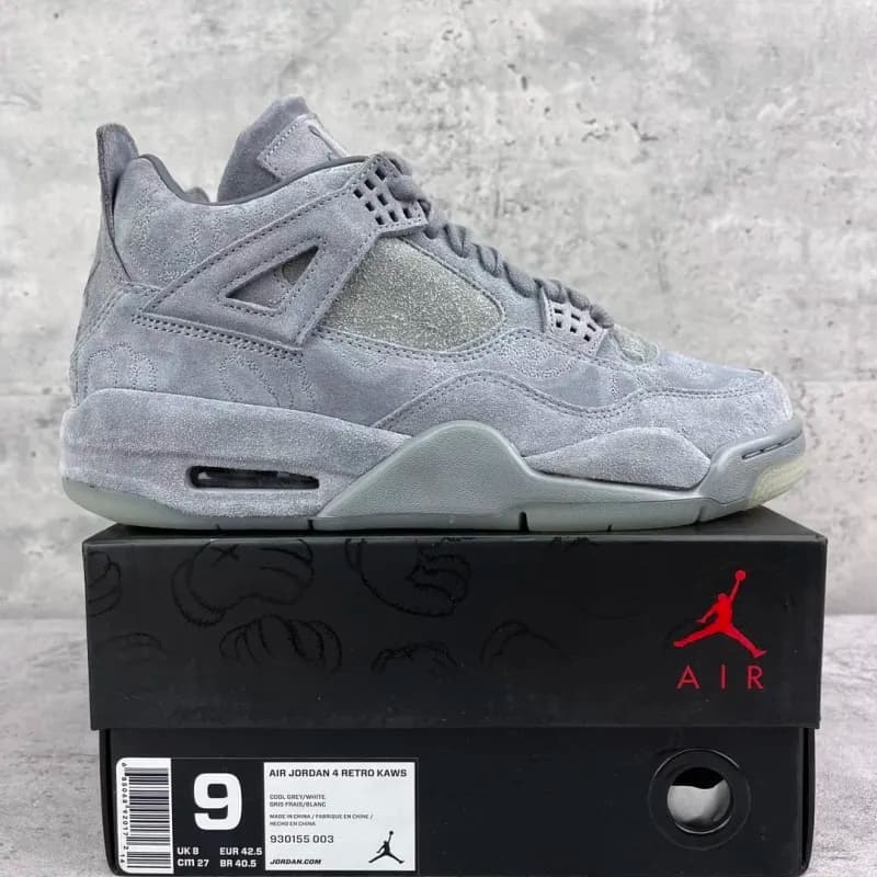 Air Jordan 4 Retro White/Red-Black — 4 Kaws 灰 AJ4 930155-003