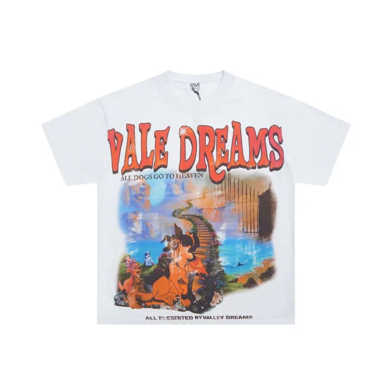 Valentino Valley Dreams Tee Sun and Moon Graphic — V533-白色