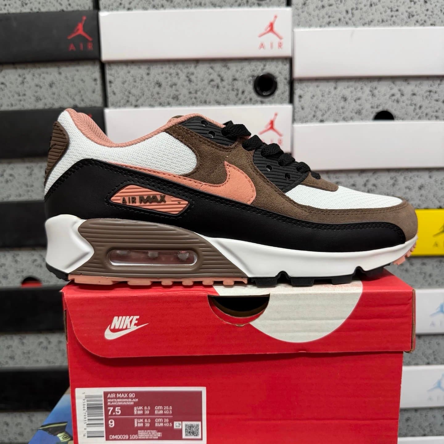Nike Air Max 90 White/Brown/Black