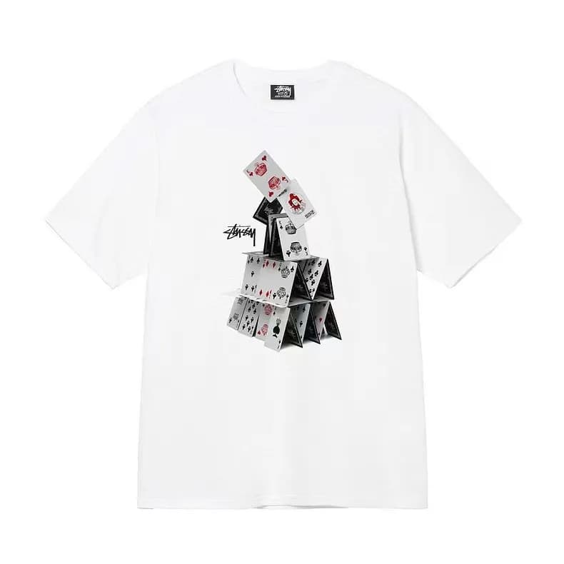 Stüssy Wizard Graphic Tee Blue Star Wizard — 白色【扑克02】