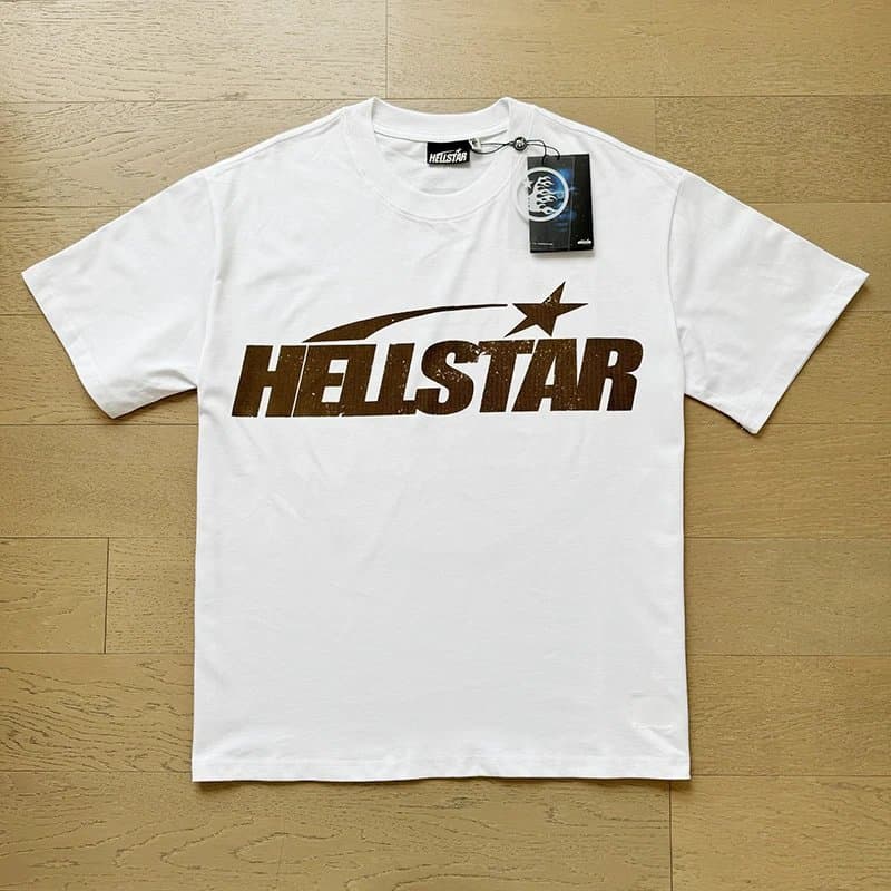 Hellstar Graphic Tee Star Logo — 576 白咖
