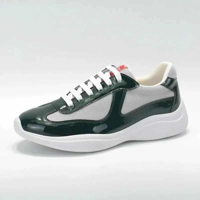 Prada Linea Rossa Sneaker Glossy Black and Mesh