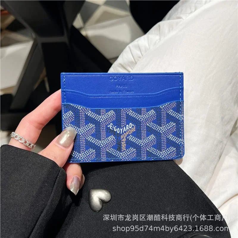 Goyard Card Holder Goyardine Canvas