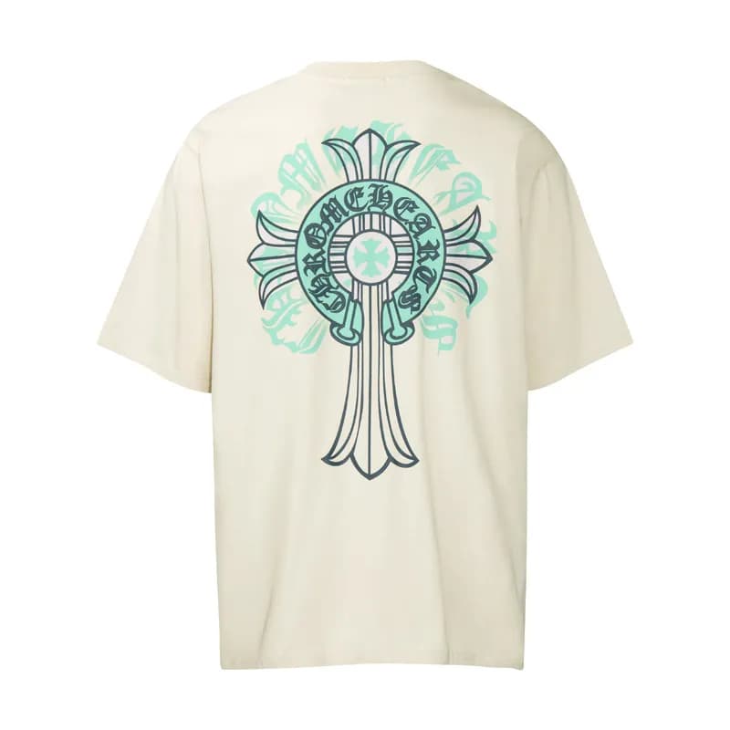 Chrome Hearts Graphic Tee Cross & Hearts Print — 6090杏