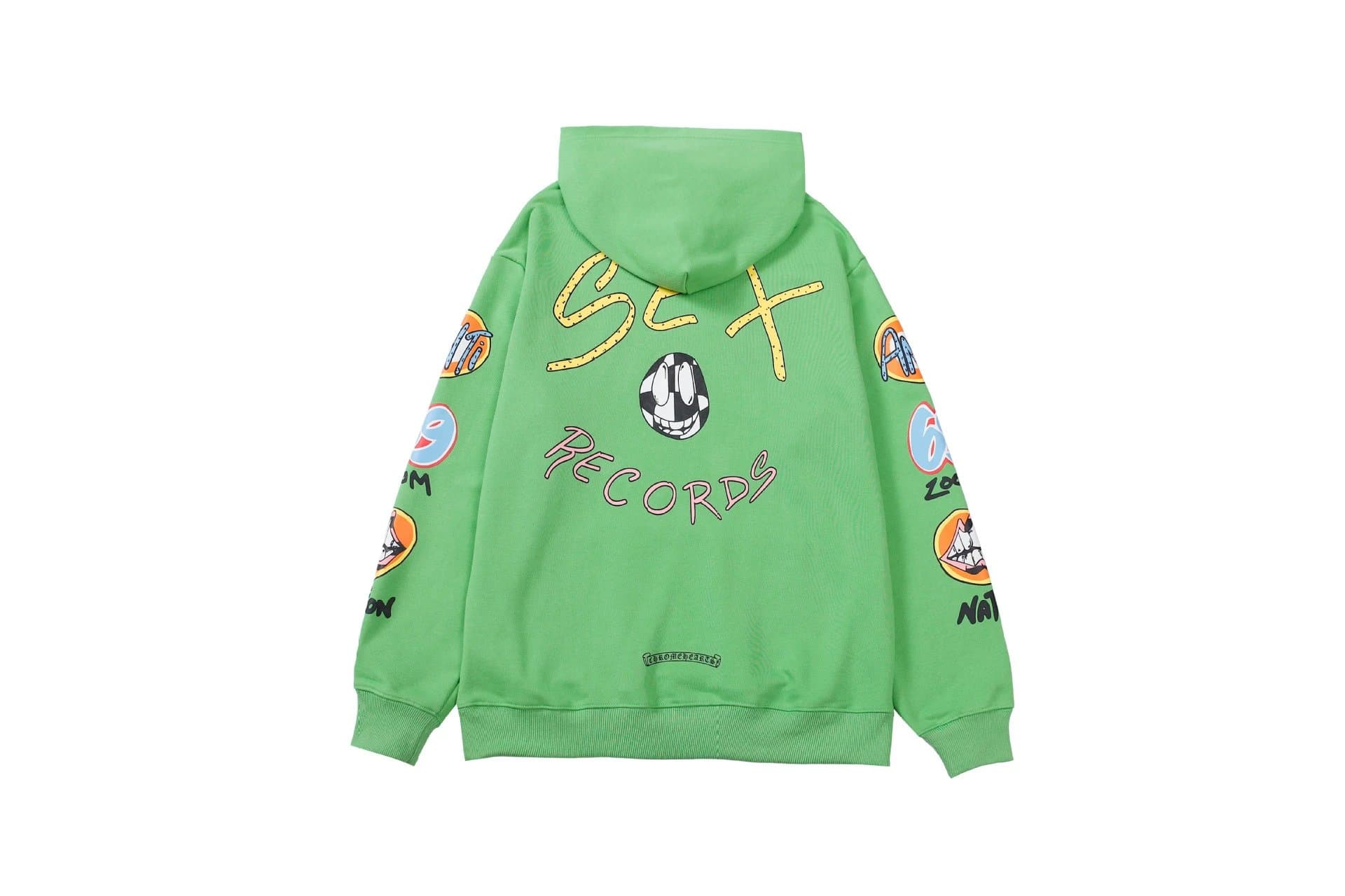 Chrome Hearts × Supreme Hooded Sweatshirt Sex Records Graphic