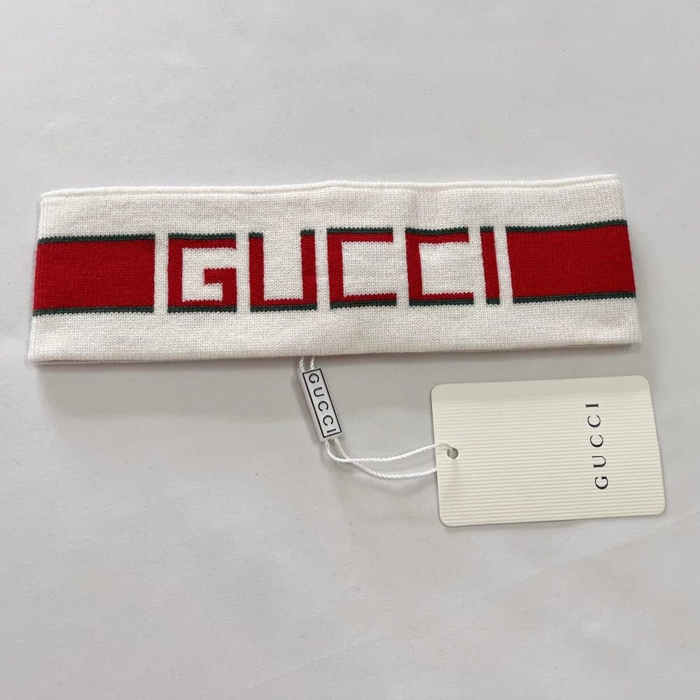 Gucci Knit Headband Web Stripe Logo