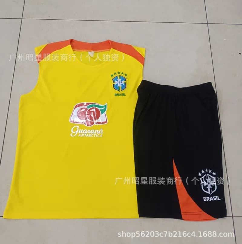 Adidas Real Madrid Training Kit Emirates Fly Better — 2526背心巴西黄色