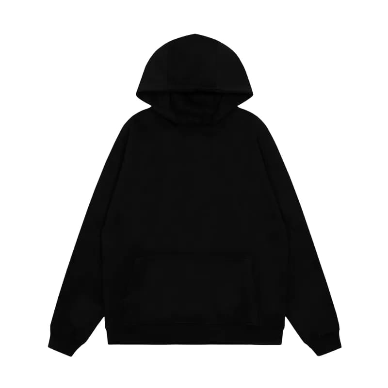 Balenciaga Hooded Sweatshirt Solid Black
