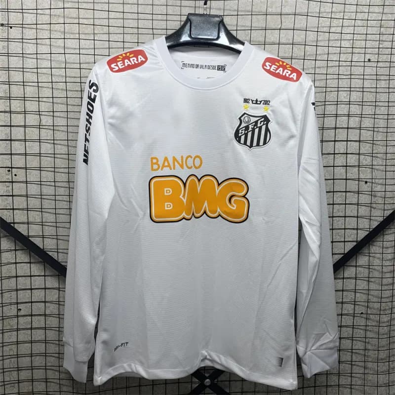 Santos FC Home Jersey Banco BMG Sponsor