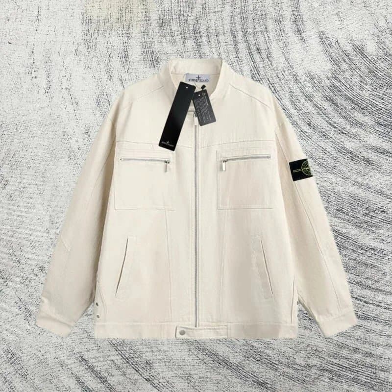 Stone Island Zip-Up Jacket Compass Logo — A5