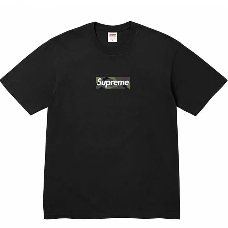 Supreme Box Logo Tee Script Logo — HH14黑色