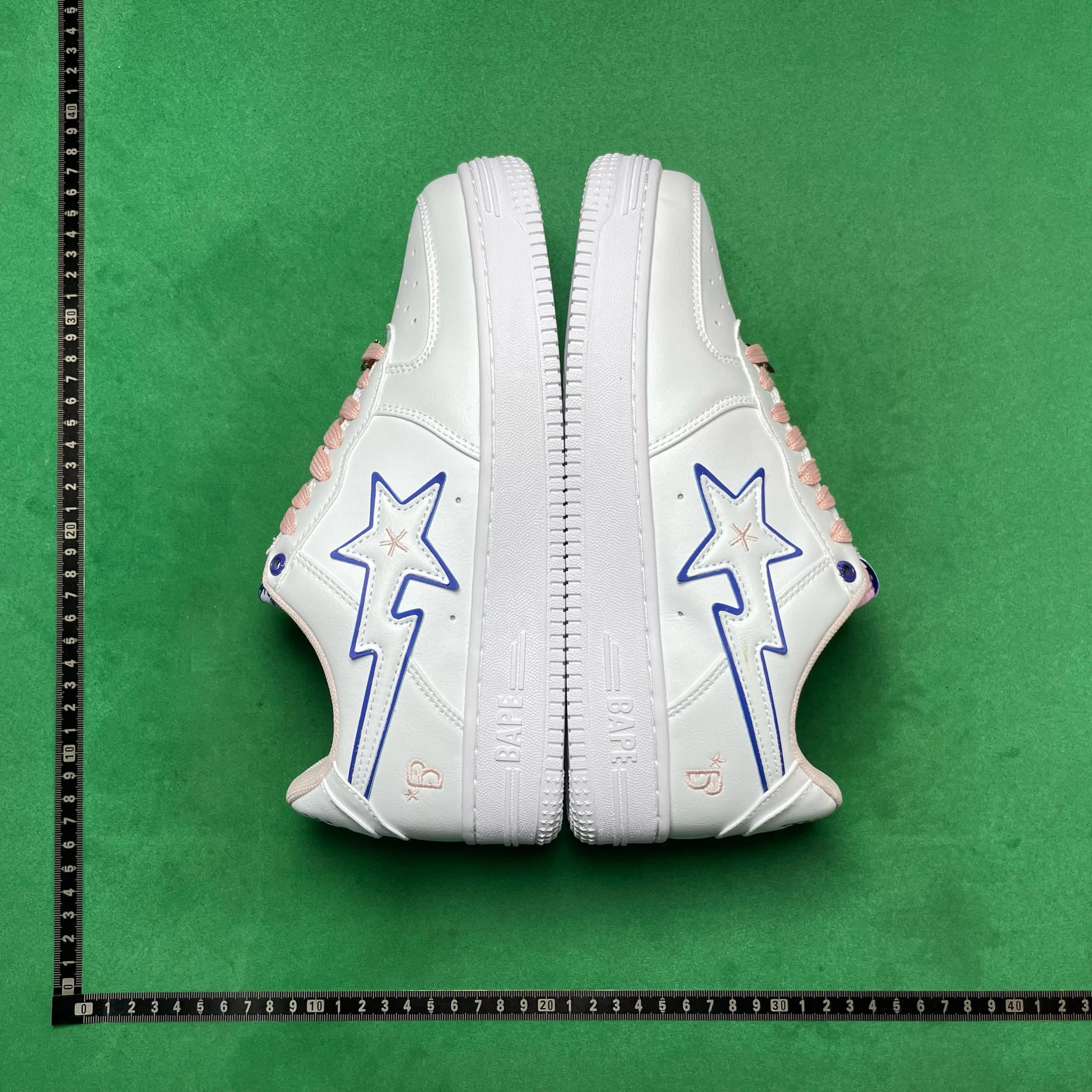 BAPE Star Logo Sneaker White Blue Pink
