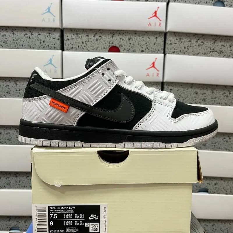 Nike × Off-White SB Dunk Low White/Black/Safety Orange
