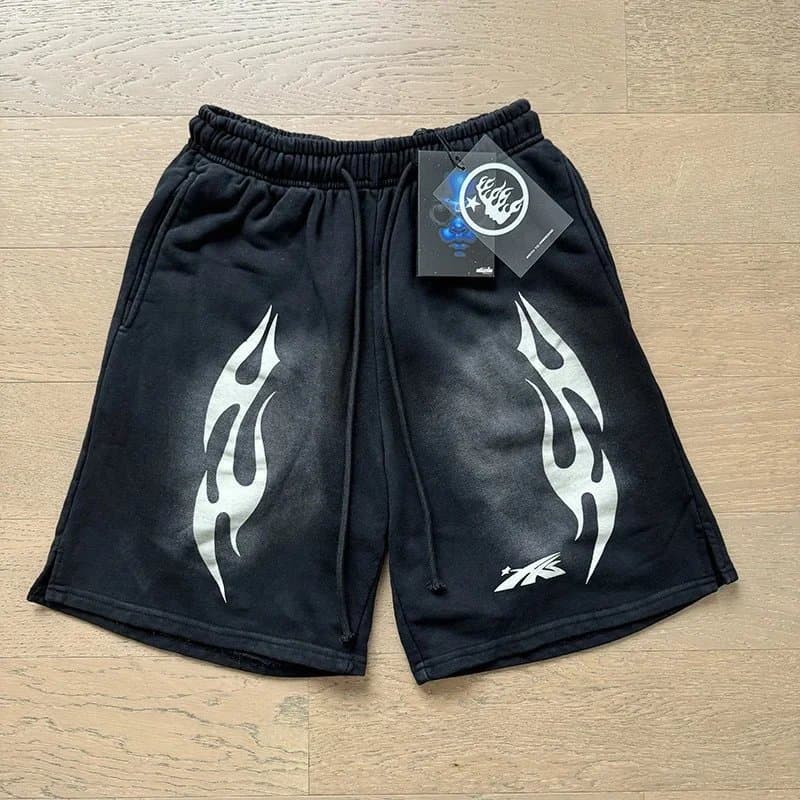Hollister Drawstring Shorts Logo Print — 29