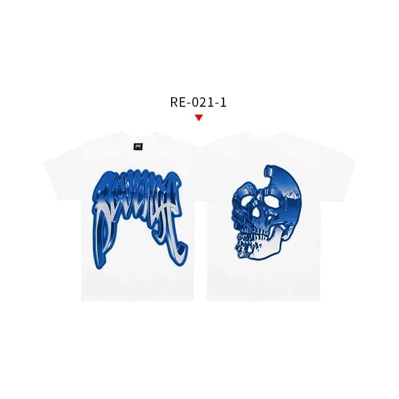 Sp5der Graphic Tee Hand with Eye Print — Royal Blue