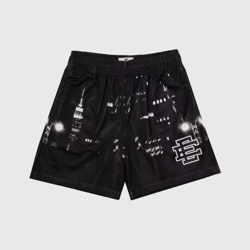Mesh Shorts Pink Camo — Black skyline(skyline)spotinstock